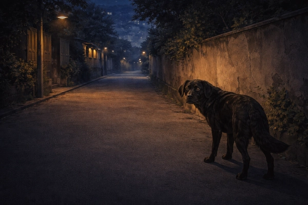 The Dog That Ran Past His Own Courage
