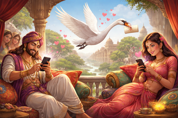 Modern romance in an ancient palace