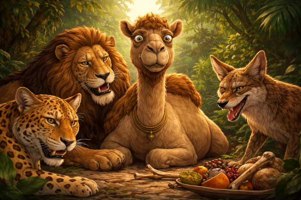 The jungle feast awaits