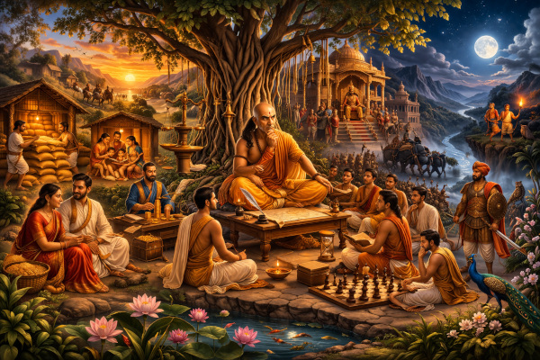 Epic wisdom and governance under banyan tree