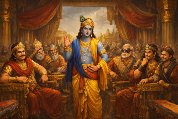Krishna’s mediation in the royal court